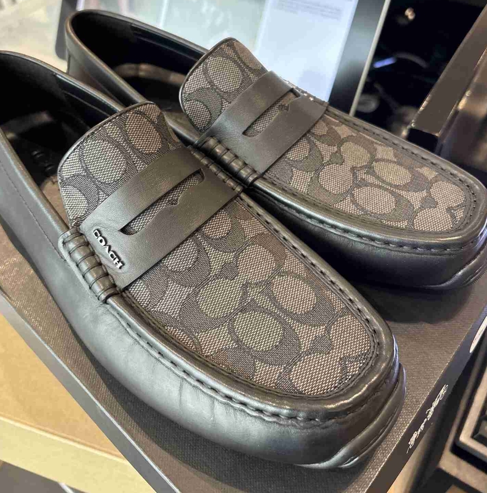 New! Coach Men's Liam Driver In Signature Jacquard #CR886 - Picture 6 of 6